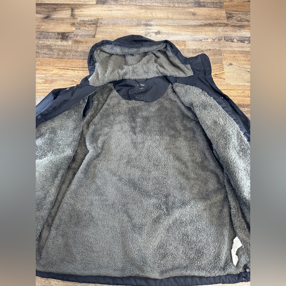 Men’s L.L.Bean Hooded Fleece Lined Jacket – Size Large - Picture 2 of 7